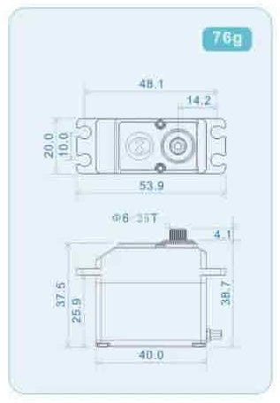 THETA THL799 HV Full Size Brushless Servo