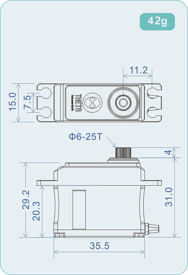 THETA Sabre-T1 NFC HV Mini Brushless Tail Servo